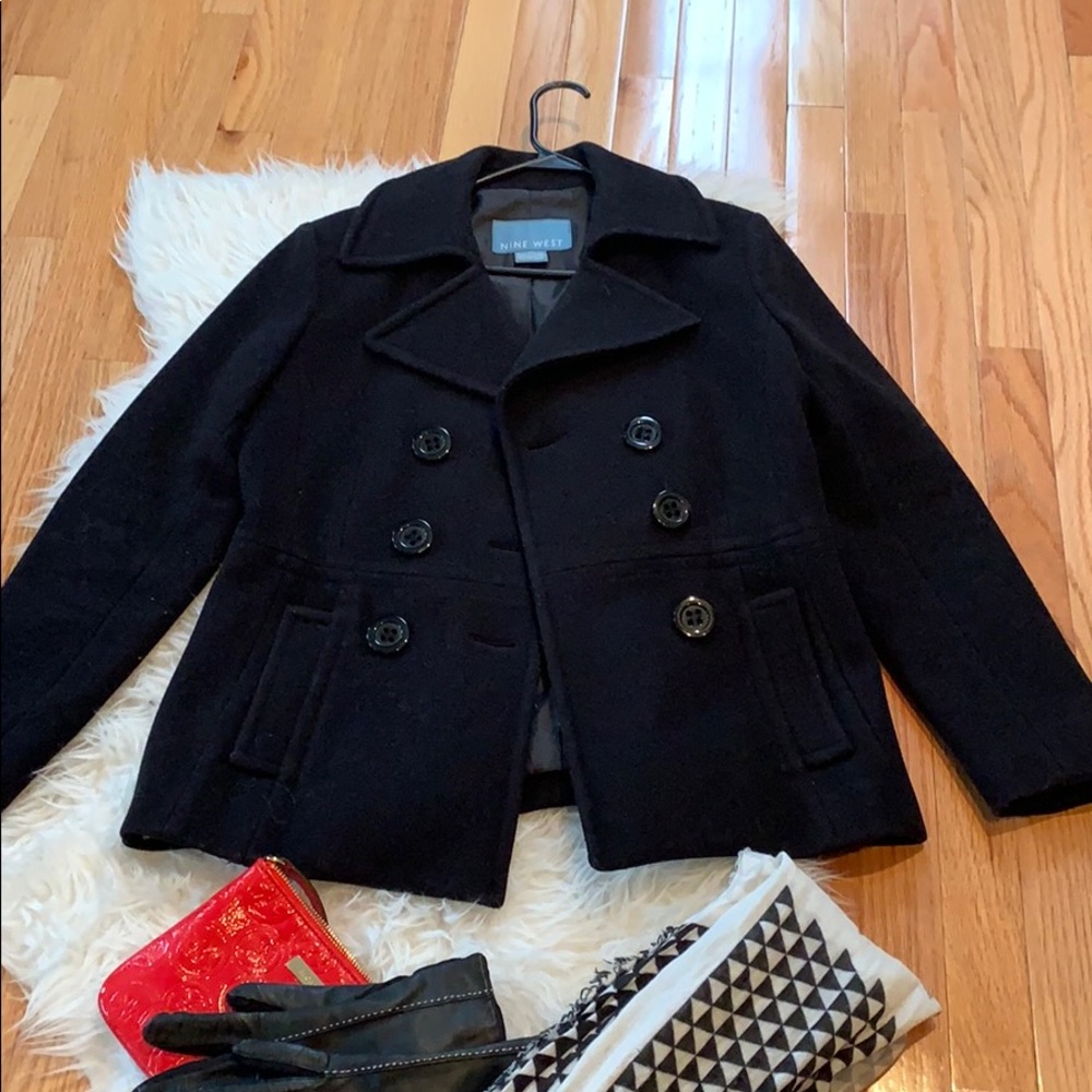 Nine West pea coat jacket